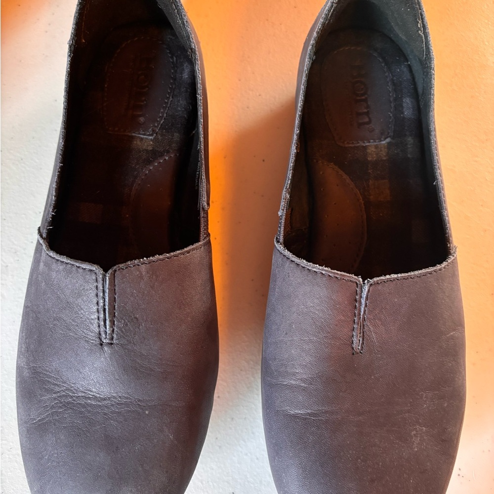 Born Navy Blue Leather Loafer 8